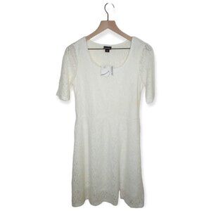 Joe Boxer NWT Ivory Jaquard Lace Skater Dress Size L (Juniors)